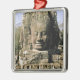 Asien, Kambodja, Siem Rope. Angkor Thom, huvuden a Julgransprydnad Metall (Sidan)