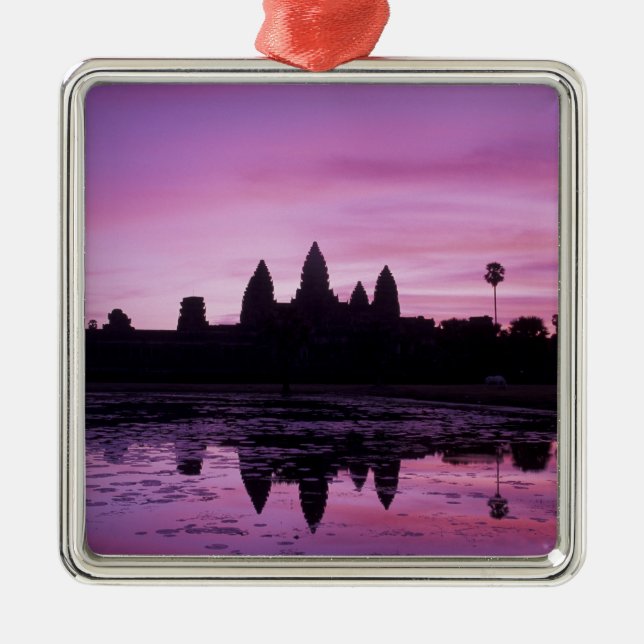 Asien, Kambodja, Siem Rope, Angkor Wat (b) 12:e 2 Julgransprydnad Metall (Framsidan)