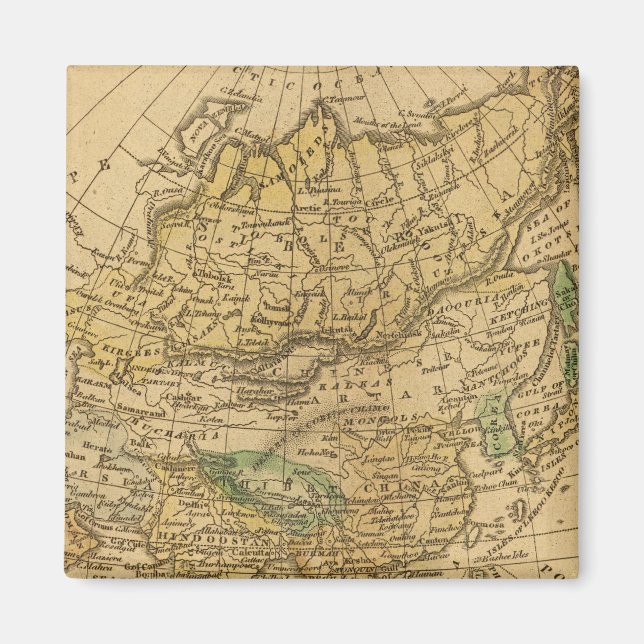 Asien Karta efter Worcester Magnet (Framsidan)