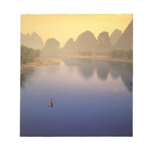 Asien, Kina, Guangxi-provinsen, Yangshuo. Ensam Anteckningsblock
