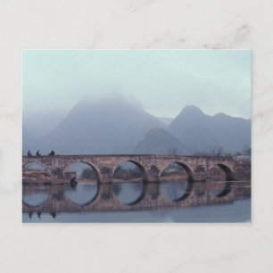 Asien, Kina, Guizhou, Anshuichang. Forntida Vykort
