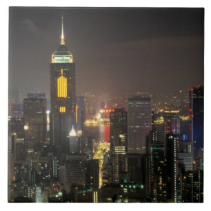 Asien, Kina, Hongkong, centralt från Stubbs road Kakelplatta