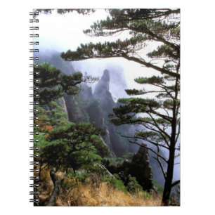 Asien, Kina, Huanshan. Gula berget Anteckningsbok