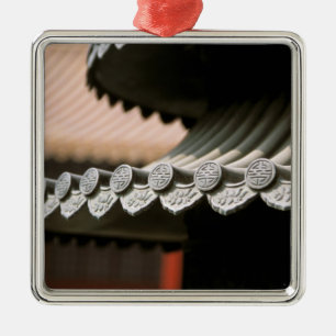 Asien, Kina, Peking. Förbjudna staden, stor Julgransprydnad Metall