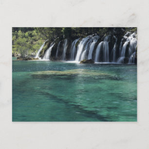 Asien, Kina, Sichuanprovinsen, Jiuzhaigou Vykort
