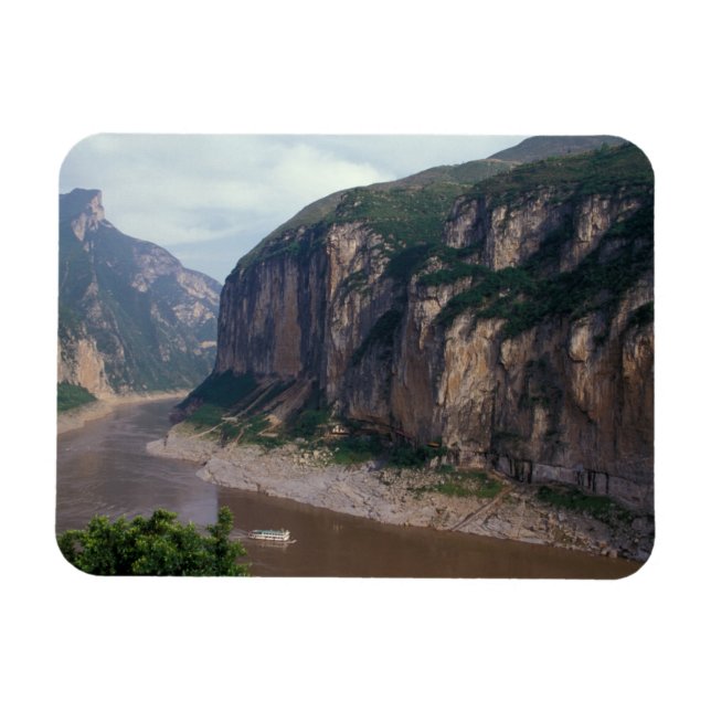Asien, Kina, Yangtzefloden, De tre ravinernas områ Magnet (Horisontell)