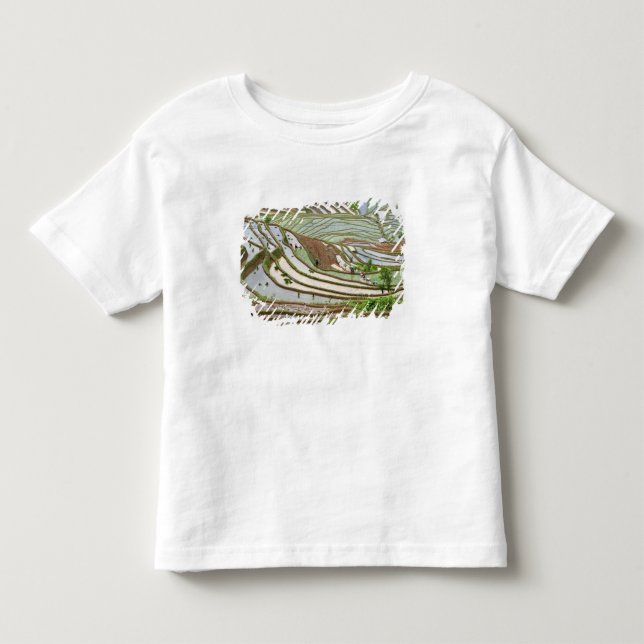 Asien, Kina, Yunnan, Jinping. Infödda Yi-folk Tee Shirt (Framsida)