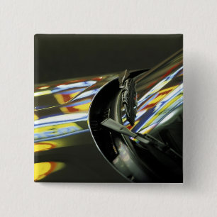 Asien, Malaysia, Melaka. Neonreflektioner i bil Knapp