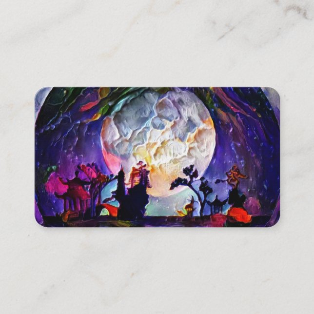 Asien måne visitkort (Framsida)