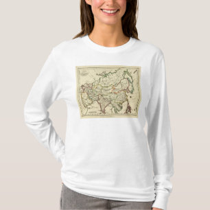 Asien med skisserade gränser tee