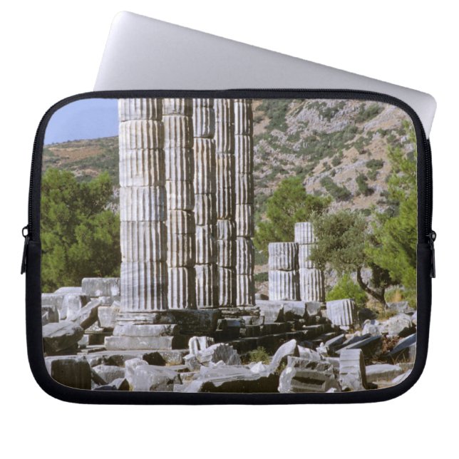 Asien, Mellanöstern, Turkiet, Efesos. Tempel Laptop Fodral (Framsidan)