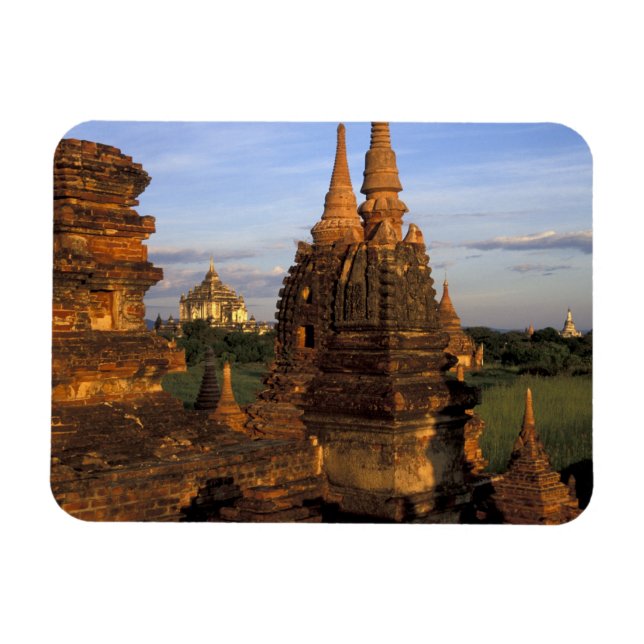 Asien, Myanmar, Bagan. Forntida tempel och Magnet (Horisontell)
