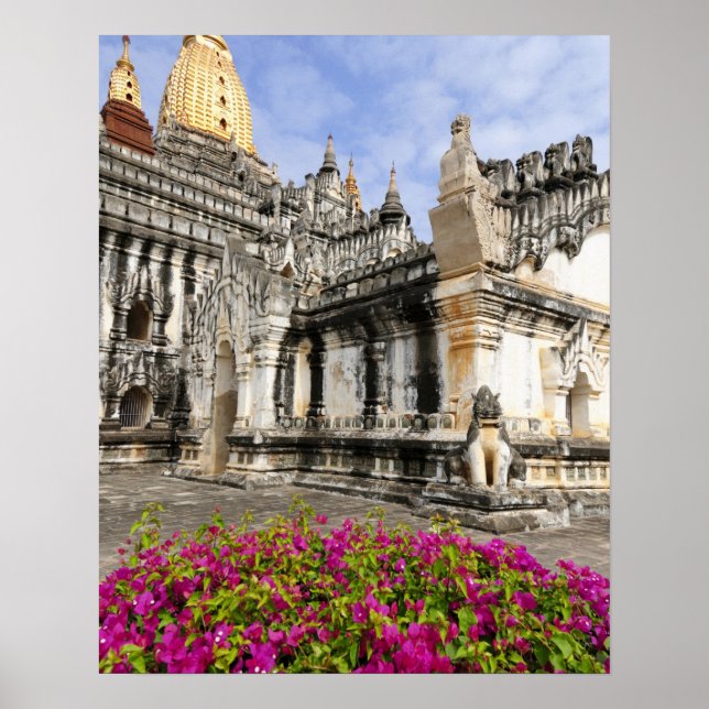 Asien, Myanmar (Burma), Bagan (Pagan). Ananda Poster (Framsidan)