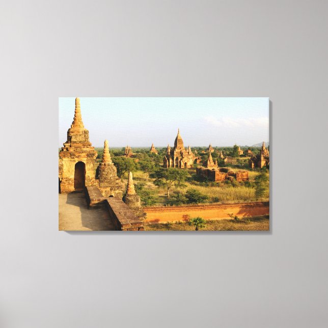 Asien, Myanmar (Burma), Bagan (Pagan). Diverse Canvastryck (Framsida)