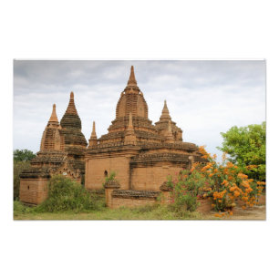 Asien, Myanmar (Burma), Bagan (Pagan). Diverse Fototryck