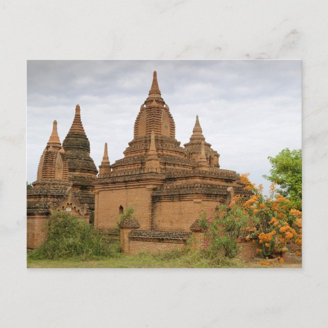 Asien, Myanmar (Burma), Bagan (Pagan). Diverse Vykort (Framsida)
