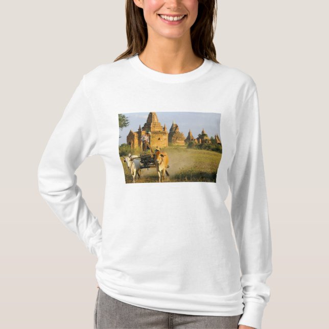 Asien, Myanmar (Burma), Bagan (Pagan). En vagn är T Shirt (Framsida)