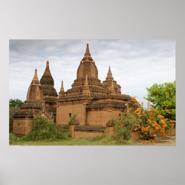 Asien, Myanmar (Burma), Bagan Pagan). Olika Poster (Framsidan)