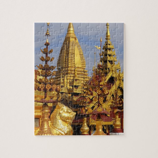 Asien, Myanmar (Burma), Bagan (Pagan). Shwe 3 Pussel (Vertikal)