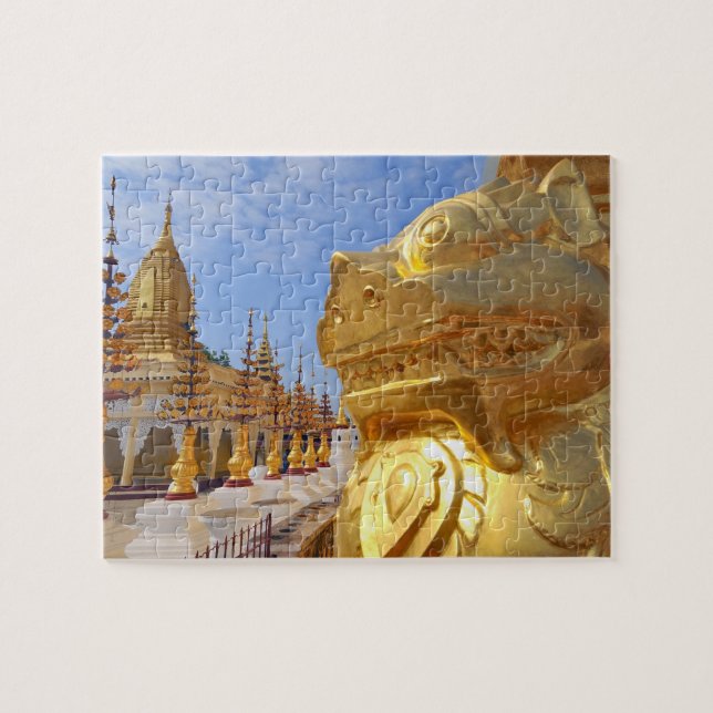Asien, Myanmar (Burma), Bagan (Pagan). Shwe 4 Pussel (Horisontell)