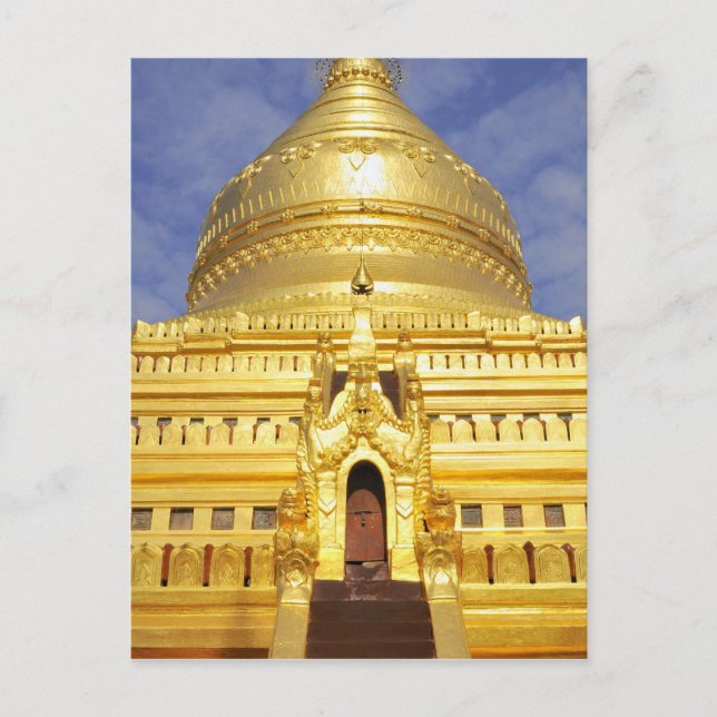 Asien, Myanmar (Burma), Bagan (Pagan). Shwe Vykort (Framsida)