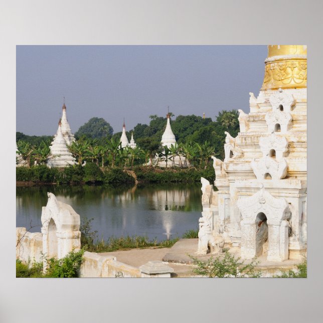 Asien, Myanmar (Burma), Mandalay. En buddhist Poster (Framsidan)