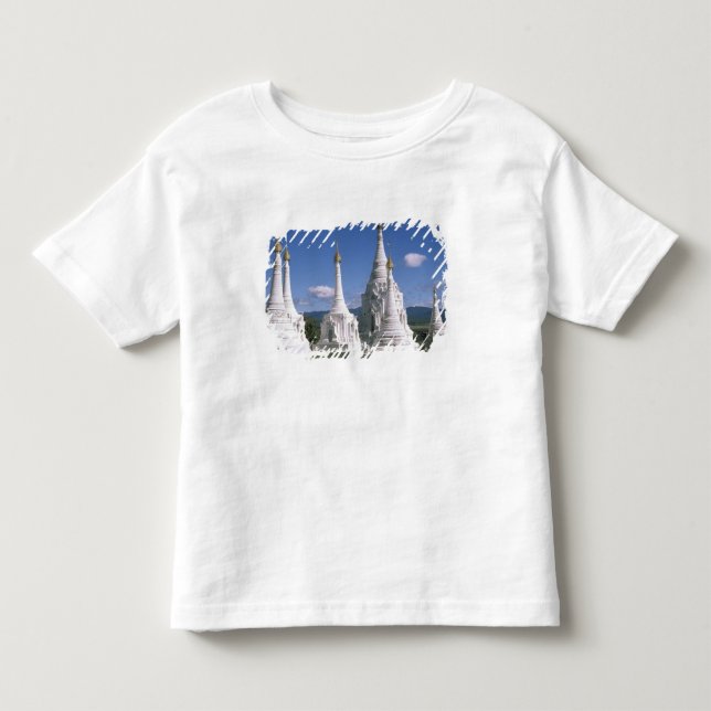 Asien, Myanmar, Inle Lake. Pagoder. 2 T-shirt (Framsida)