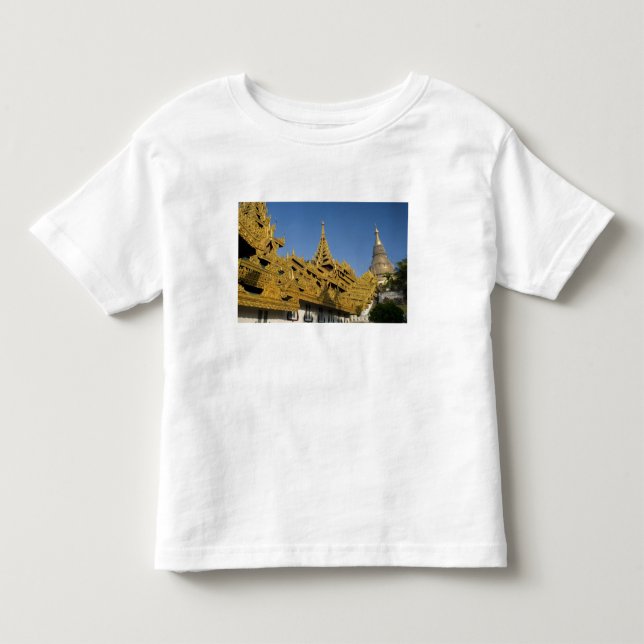 Asien, Myanmar, Yangon. Gylden stupa av Shwedagon  Tee (Framsida)
