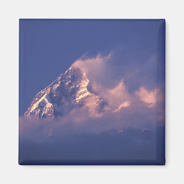 Asien, Nepal. Machhapuchhare Magnet (Framsidan)