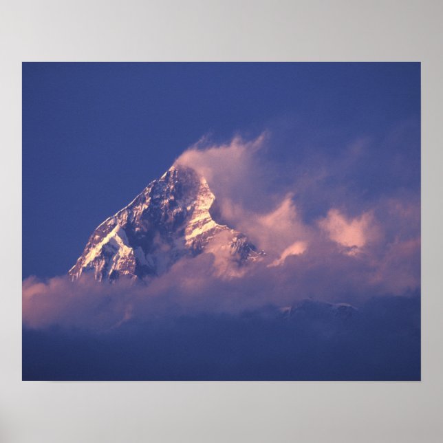 Asien, Nepal. Machhapuchhare Poster (Framsidan)