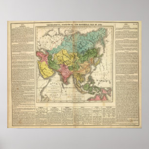 Asien och imperiet i Genghis Kahn Poster