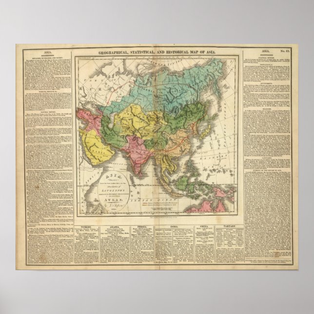 Asien och imperiet i Genghis Kahn Poster (Framsidan)