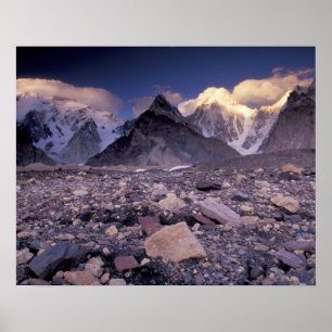 Asien, Pakistan, Karakoram Range, Bred och Poster