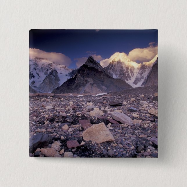 Asien, Pakistan, Karakoram Range, Broad och Knapp (Framsida)