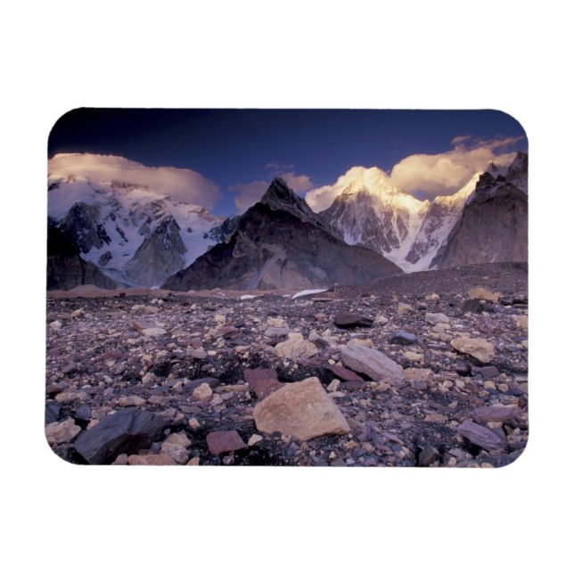 Asien, Pakistan, Karakoram Range, Broad och Magnet (Horisontell)