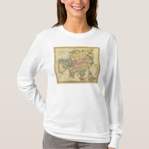 Asien räcker den kulöra kartbokkartan t-shirt