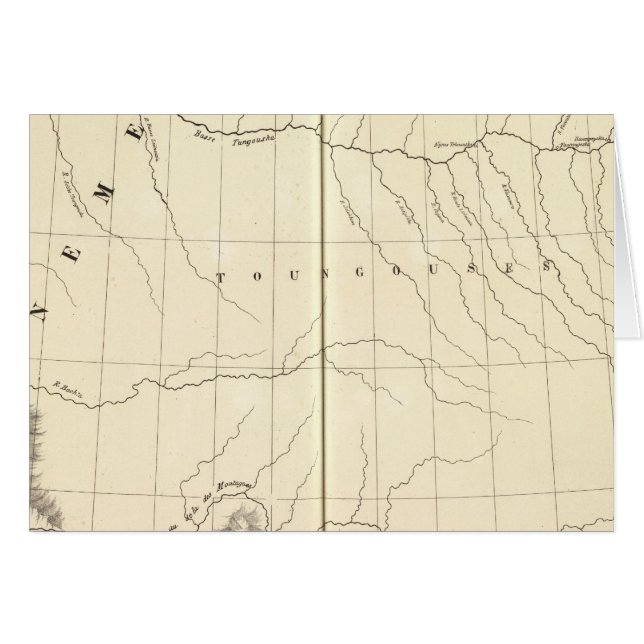 Asien, Ryssland, Asien 14 Hälsningskort (Framsidan Horizontal)