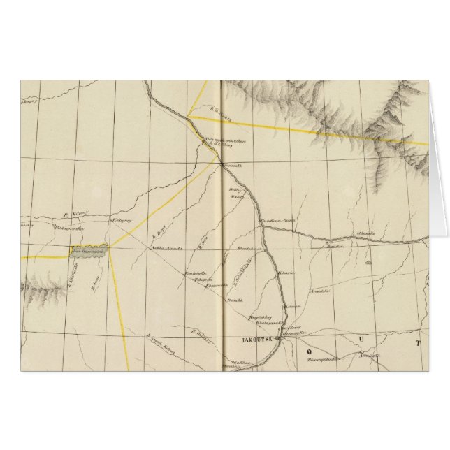 Asien, Ryssland, Asien 16 Hälsningskort (Framsidan Horizontal)