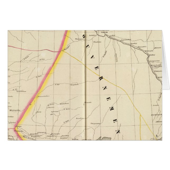 Asien, Ryssland, Asien 22 Hälsningskort (Framsidan Horizontal)