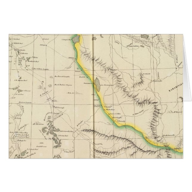 Asien, Ryssland, Asien 29 Hälsningskort (Framsidan Horizontal)