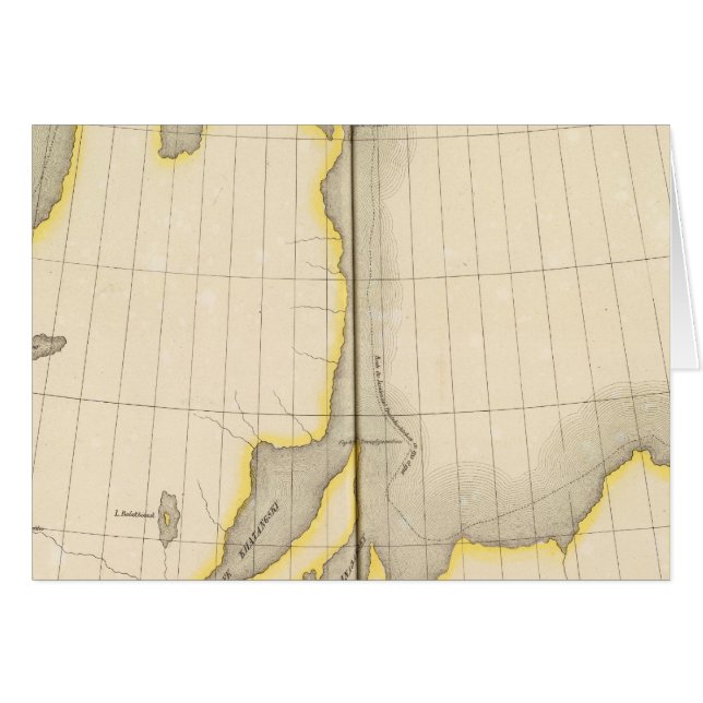 Asien, Ryssland, Asien 3 Hälsningskort (Framsidan Horizontal)