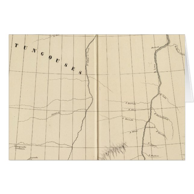 Asien, Ryssland, Asien 8 Hälsningskort (Framsidan Horizontal)