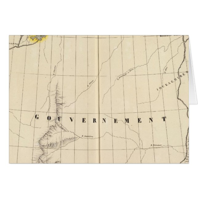 Asien, Ryssland, Asien 9 Hälsningskort (Framsidan Horizontal)