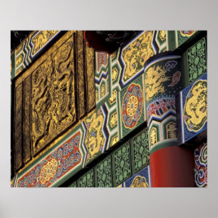 Asien, Taiwan, Taipei. Grand Hotel, huvudmannen Poster
