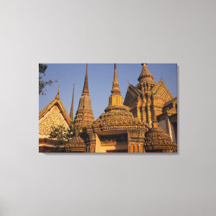 Asien, Thailand, Bangkok, Wat Po, stadens äldsta Canvastryck