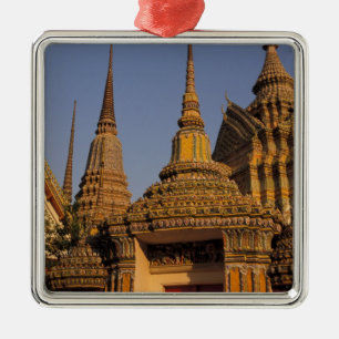 Asien, Thailand, Bangkok, Wat Po, stadens äldsta Julgransprydnad Metall