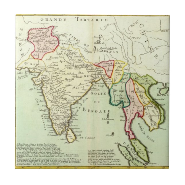 Asien Thailand Kakelplatta (Framsidan)