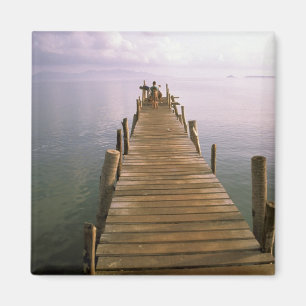 Asien, Thailand, Ko Samui-ön. Kaj. Magnet