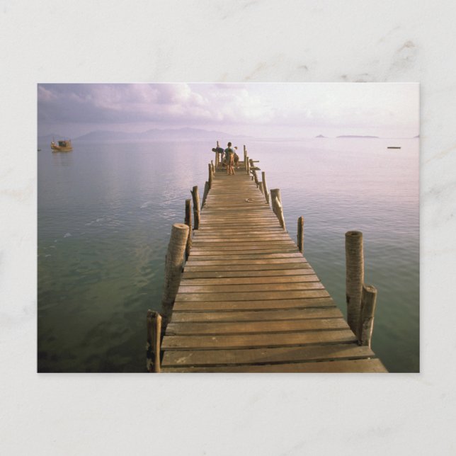 Asien, Thailand, Ko Samui-ön. Kaj. Vykort (Framsida)