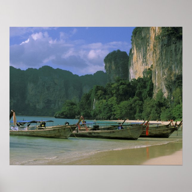 Asien, Thailand, Krabi. West Railay Beach, Poster (Framsidan)